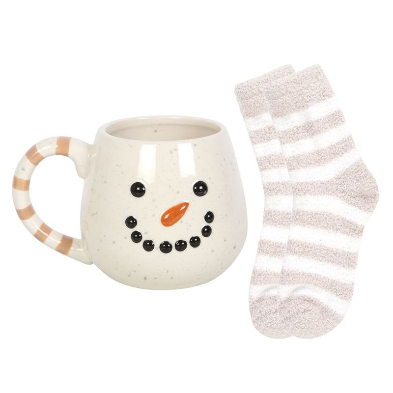 Snowman Mug and Socks set