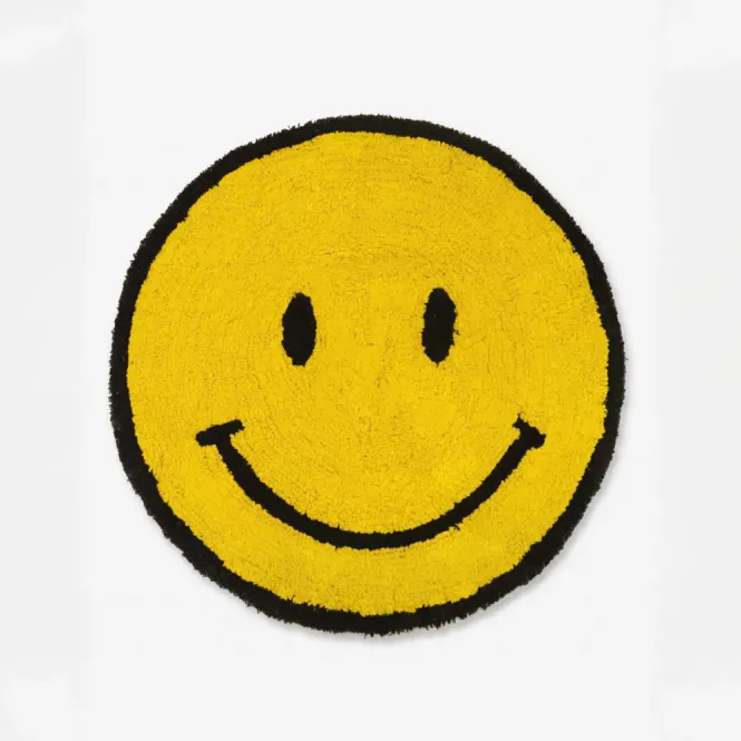 Hovedbilde Gul Smiley badematte – vendbar