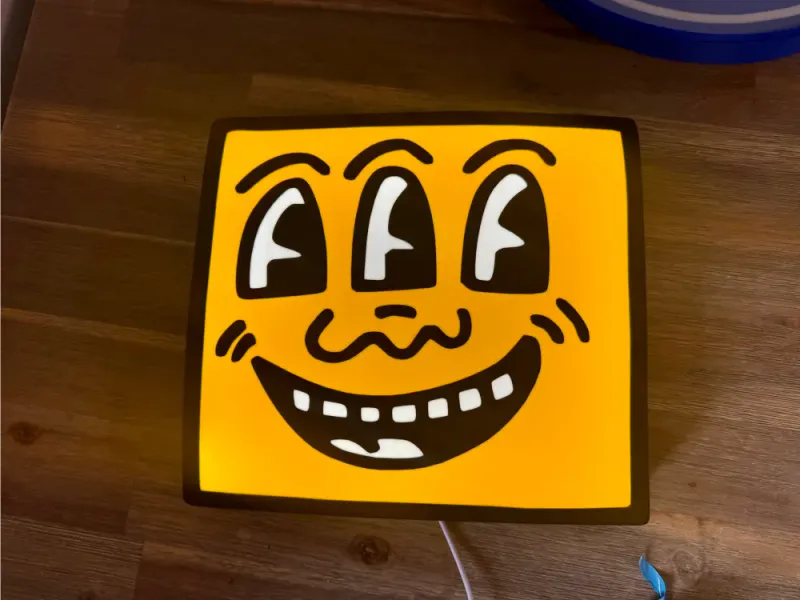 Pop Art LED-lampe – Smile