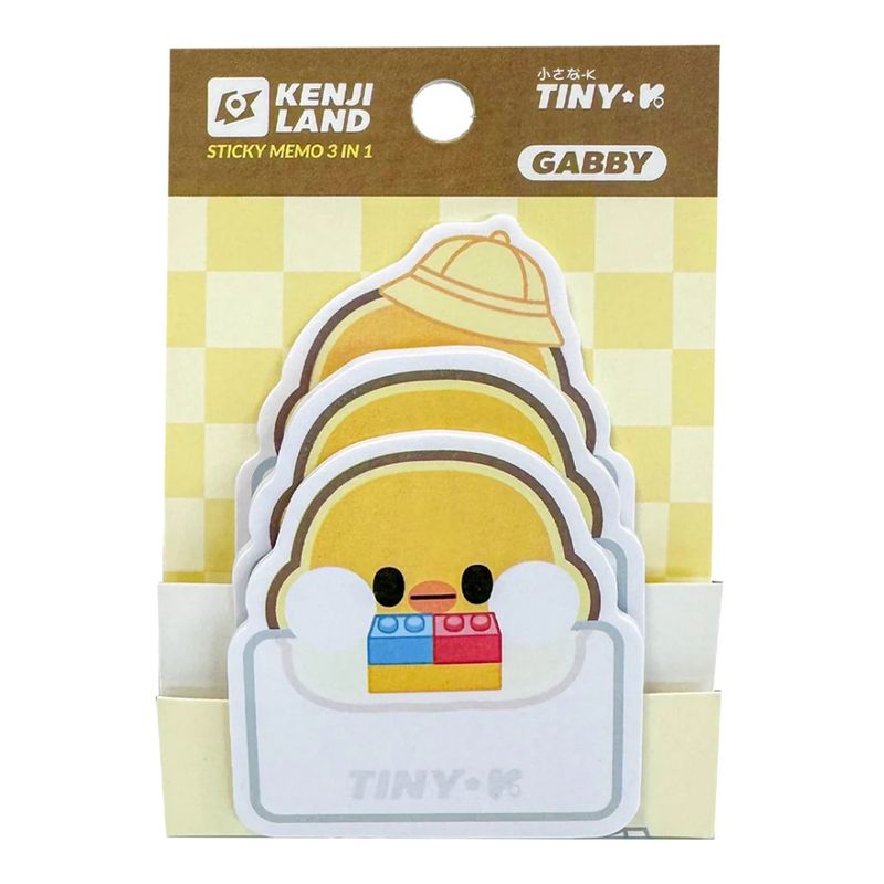 Yatomi 3-in-1 Sticky Memo Tiny-k Gabby