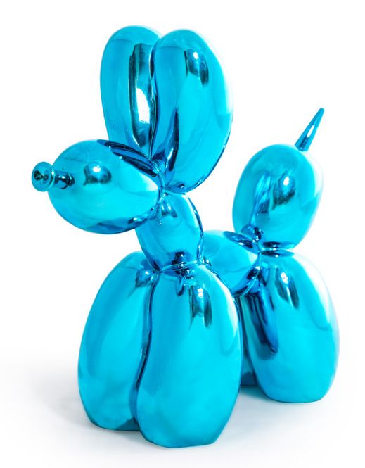 Hovedbilde Electro Blue Balloon Dog Figure 