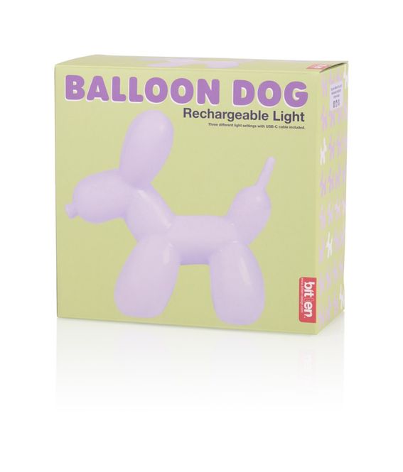 Hovedbilde Bitten Balloon Dog Lampe – Lilla